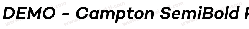 DEMO - Campton SemiBold Regular字体转换